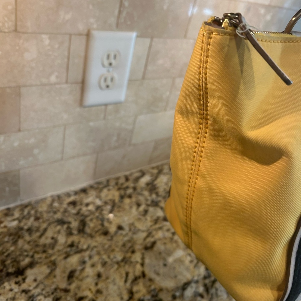 Michael Kors Yellow Canvas Handbag - Picture 6 of 9